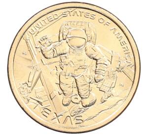 1 доллар 2025 года (D) США «Американские инновации — Космический центр имени Линдона Джонсона» — Фото №1