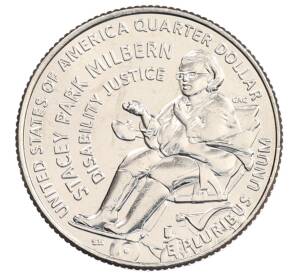 1/4 доллара (25 центов) 2025 года D США «Американские женщины — Стейси Парк Милберн» — Фото №1
