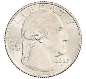 1/4 доллара (25 центов) 2025 года D США «Американские женщины — Стейси Парк Милберн» — Фото №2