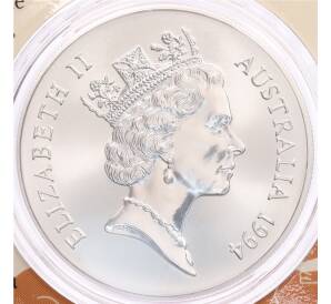 1 доллар 1994 года Австралия «Австралийский кенгуру» (в блистере) — Фото №2