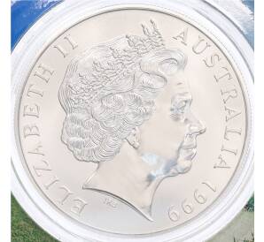1 доллар 1999 года Австралия «Австралийский кенгуру» (в блистере) — Фото №2
