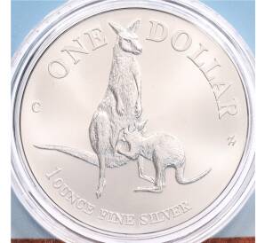 1 доллар 1996 года Австралия «Австралийский кенгуру» (в блистере) — Фото №1