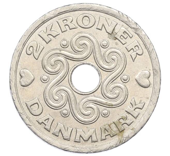 Монета 2 кроны 1994 года Дания (Артикул: T11-27909) — Фото №2