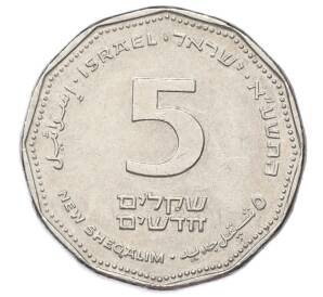 5 новых шекелей 2011 года (JE 5772) Израиль — Фото №1