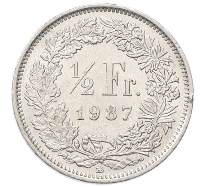 Монета 1/2 франка 1987 года Швейцария (Артикул: T11-27951) — Фото №1