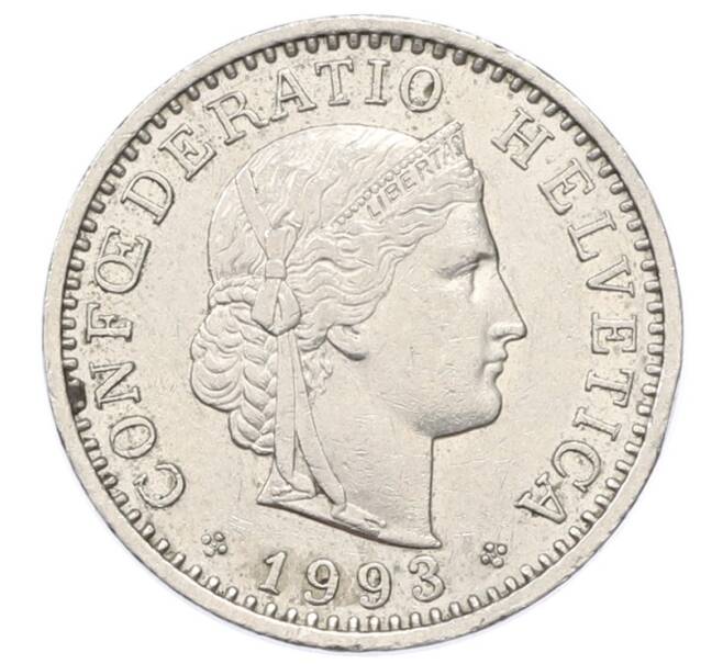 Монета 20 раппенов 1993 года Швейцария (Артикул: T11-27955) — Фото №1