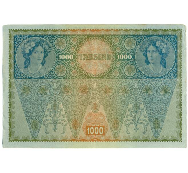 Банкнота 1000 крон 1919 года Австрия (Надпечатка на 1000 крон 1902 года) (Артикул: B2-14952) — Фото №2