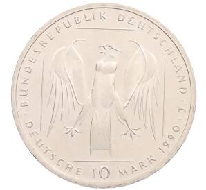 10 марок 1990 года Германия «800 лет Тевтонскому Ордену» — Фото №2