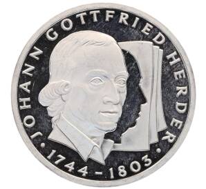 10 марок 1994 года Германия «250 лет со дня рождения Иоганна Готфрида Гердера» — Фото №1