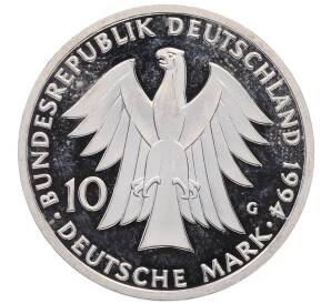 10 марок 1994 года Германия «250 лет со дня рождения Иоганна Готфрида Гердера» — Фото №2