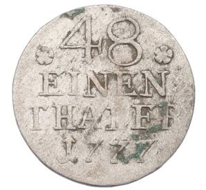 1/48 талера 1777 года Пруссия — Фото №1