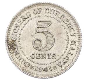 5 центов 1941 года Малайя — Фото №1