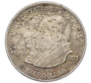 1/2 доллара (50 центов) 1923 года S США «100 лет Доктрине Монро» — Фото №1