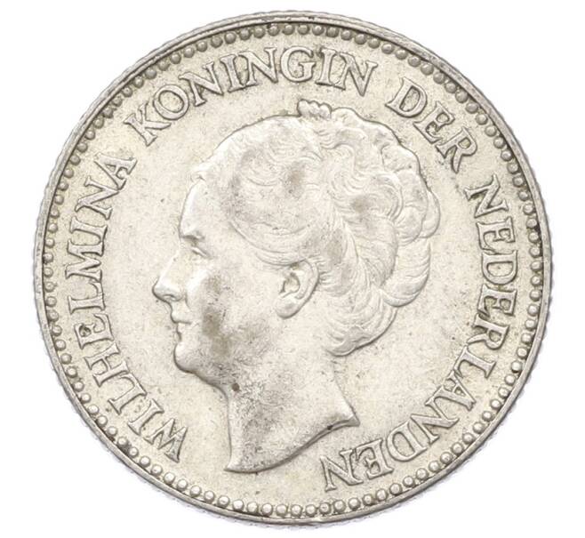 Монета 1/2 гульдена 1930 года Нидерланды (Артикул: M2-91055) — Фото №2