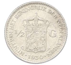 1/2 гульдена 1930 года Нидерланды — Фото №1