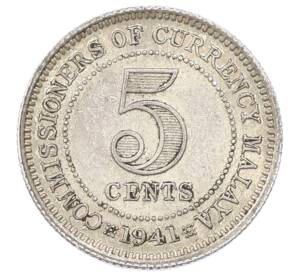 5 центов 1941 года Малайя — Фото №1