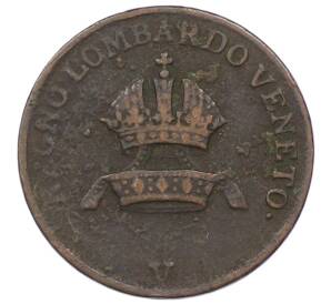 1 чентезимо 1822 года Ломбардия-Венеция — Фото №2