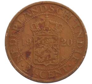 2 1/2 цента 1920 года Голландская Ост-Индия — Фото №1