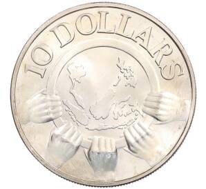 10 долларов 1977 года Сингапур «10 лет АСЕАН» — Фото №1