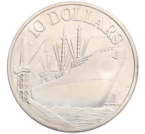 10 долларов 1977 года Сингапур «10 лет Независимости» — Фото №1