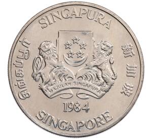 10 долларов 1984 года Сингапур «Китайский гороскоп — Год крысы»