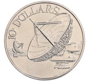 10 долларов 1980 года Сингапур «Спутники связи» — Фото №1