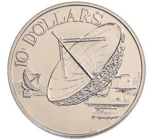 10 долларов 1980 года Сингапур «Спутники связи» — Фото №1