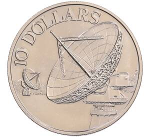 10 долларов 1980 года Сингапур «Спутники связи» — Фото №1