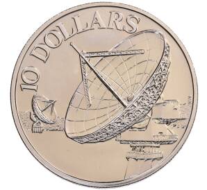 10 долларов 1980 года Сингапур «Спутники связи» — Фото №1