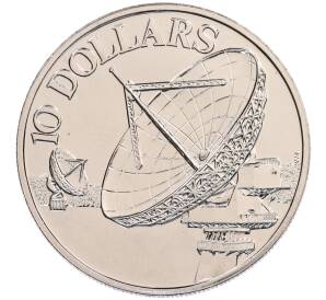 10 долларов 1980 года Сингапур «Спутники связи» — Фото №1