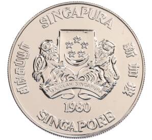 10 долларов 1980 года Сингапур «Спутники связи» — Фото №2