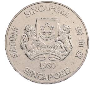 10 долларов 1980 года Сингапур «Спутники связи» — Фото №2