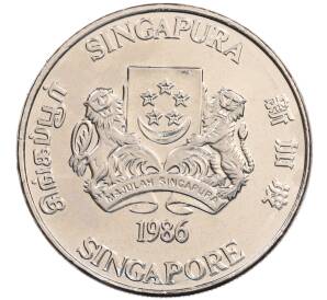 10 долларов 1986 года Сингапур «Китайский гороскоп — Год тигра» — Фото №2