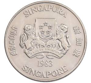 10 долларов 1983 года Сингапур «Китайский гороскоп — Год свиньи» — Фото №2