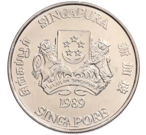 10 долларов 1989 года Сингапур «Китайский гороскоп — Год змеи» — Фото №2