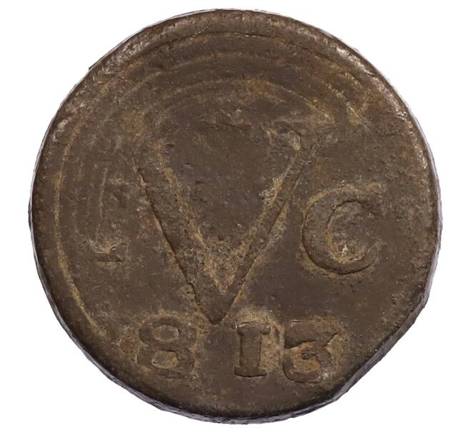 Монета 1 дуит 1813 года Британская Ява (Ост-Индская Нидерландская компания) (Артикул: K2-0714) — Фото №2