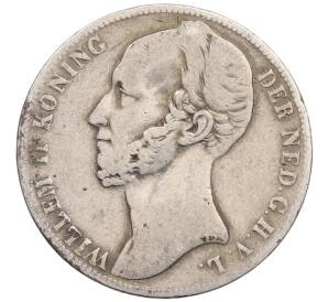 1 гульден 1848 года Нидерланды — Фото №2