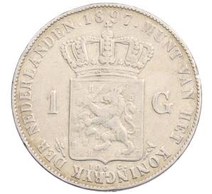 1 гульден 1897 года Нидерланды — Фото №1