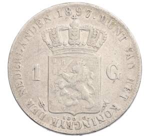 1 гульден 1897 года Нидерланды — Фото №1