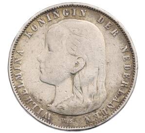 1 гульден 1892 года Нидерланды — Фото №2