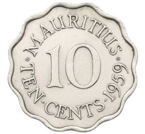 10 центов 1959 года Британский Маврикий — Фото №1