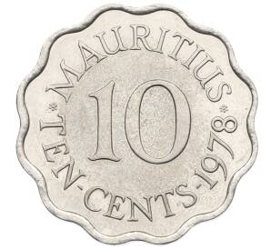 10 центов 1978 года Британский Маврикий — Фото №1