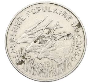 100 франков 1971 года Республика Конго — Фото №1