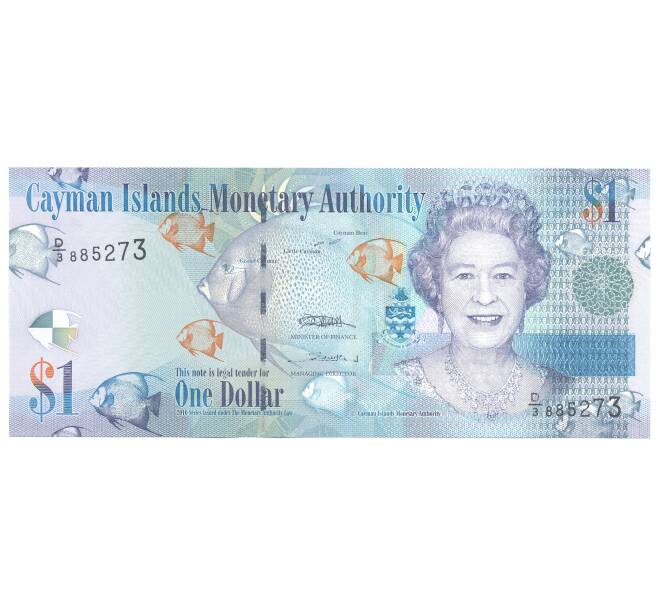 Банкнота 1 доллар 2010 года Каймановы острова (Артикул: B2-4733) — Фото №1