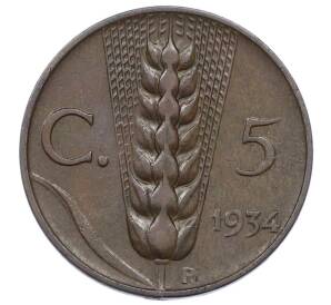 5 чентезимо 1934 года Италия — Фото №1
