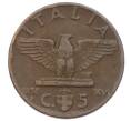 Монета 5 чентезимо 1938 года Италия (Артикул: K12-72207) — Фото №1