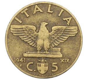 5 чентезимо 1941 года Италия — Фото №1