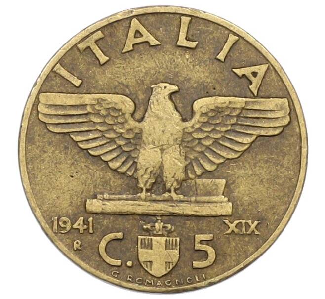 Монета 5 чентезимо 1941 года Италия (Артикул: K12-72217) — Фото №1