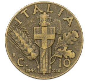 10 чентезимо 1941 года Италия — Фото №1