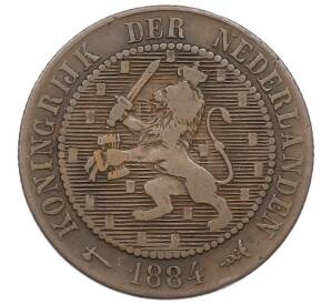 2 1/2 цента 1884 года Нидерланды — Фото №1